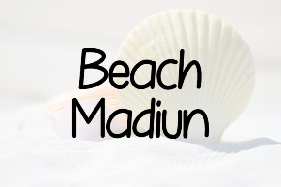 Beach Madiun: A Versatile Script Font for Modern Branding
