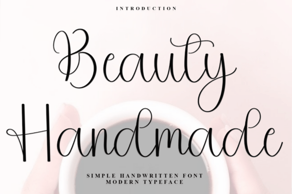 Beauty Handmade: A Festive Script Font for Crafters and Designers