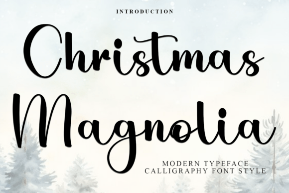 Christmas Magnolia: A Festive Script Font for Holiday Branding