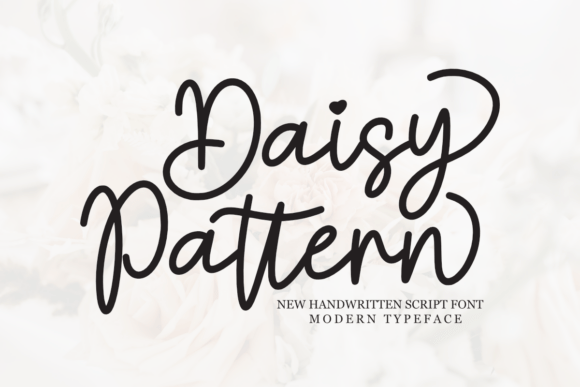 Daisy Pattern: A Graceful Script for Editorial Elegance