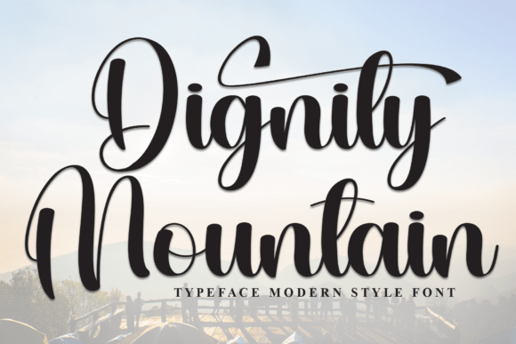 Dignity Mountain: A Script Font for Modern Digital Design