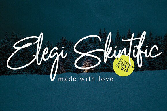 Elegi Skintific: A Script Font for Elegant Branding