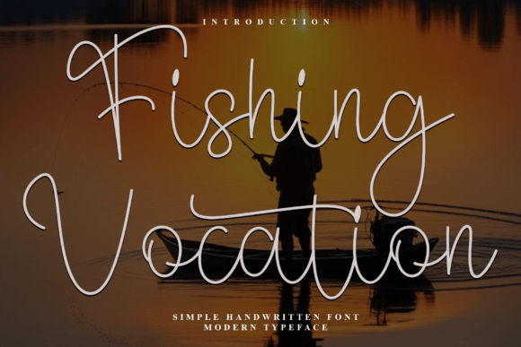 Fishing Vocation Font for Handmade Creators