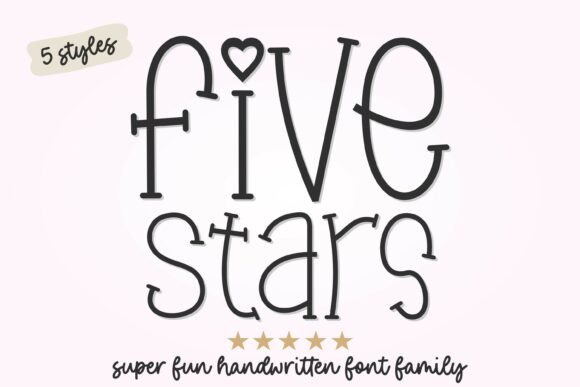 Five Stars Duo: A Handwritten Font with Personality