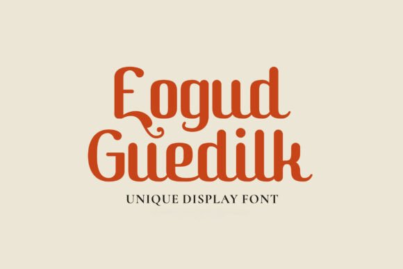 Font Choice That Speaks Volumes: Eogud Guedilk in Action