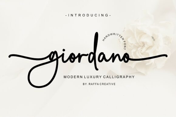 Giordano: A Script Font for Campaign Creativity