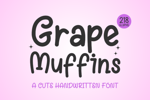 Grape Muffins: A Handwritten Font for Memorable Digital Branding