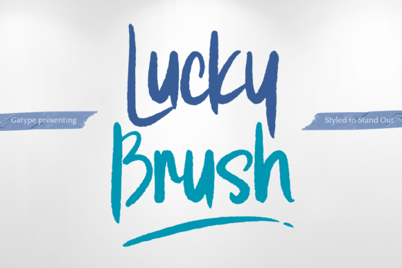 Lucky Brush: A Font with Personality for Editorial Design