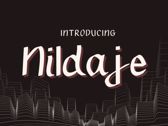 Nildaje: A Script Font for Crafters and Product Creators