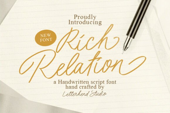 Rich Relation: A Script Font for Elegant Web Design
