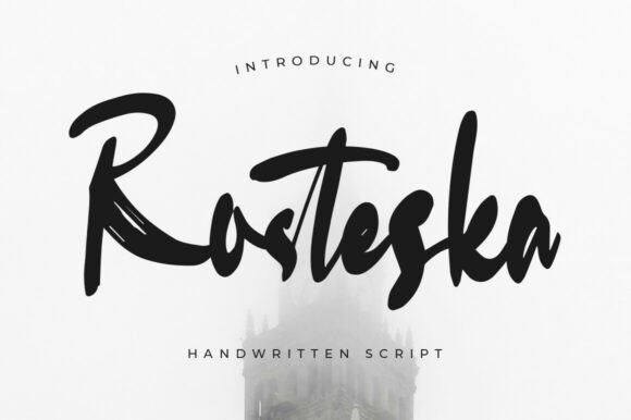 Rosteska: A Bold Script for Branding Projects