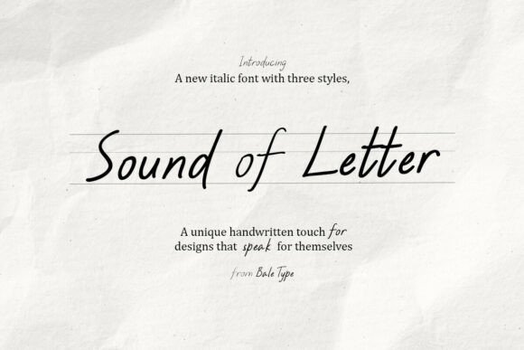 Soundofletter Regular: A Font That Elevates Branding