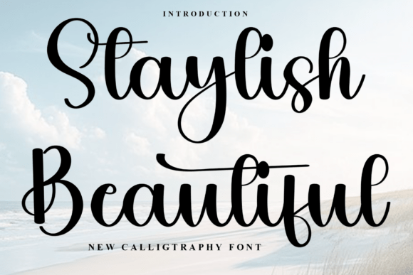 Staylish Beautiful: A Festive Script Font for Digital Marketing