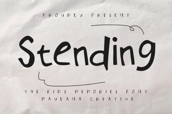 Stending: A Playful Font for Campaign Creativity