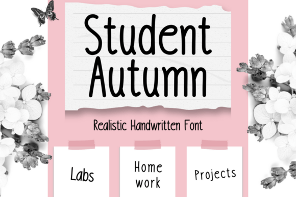 Student Autumn Font: A Warm, Handwritten Touch for Digital Design