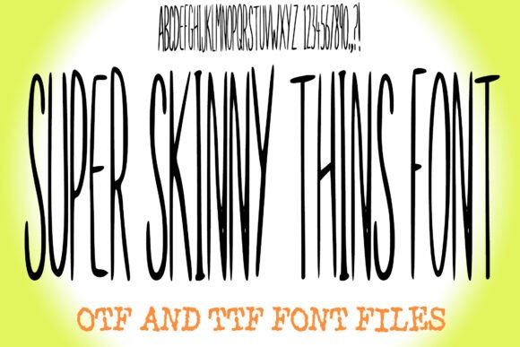 Super Skinny Thins Font for Playful Branding