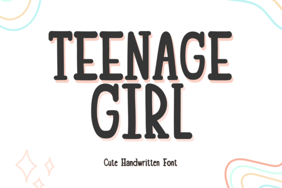 Teenagegirl 1: A Playful Font for Digital Design